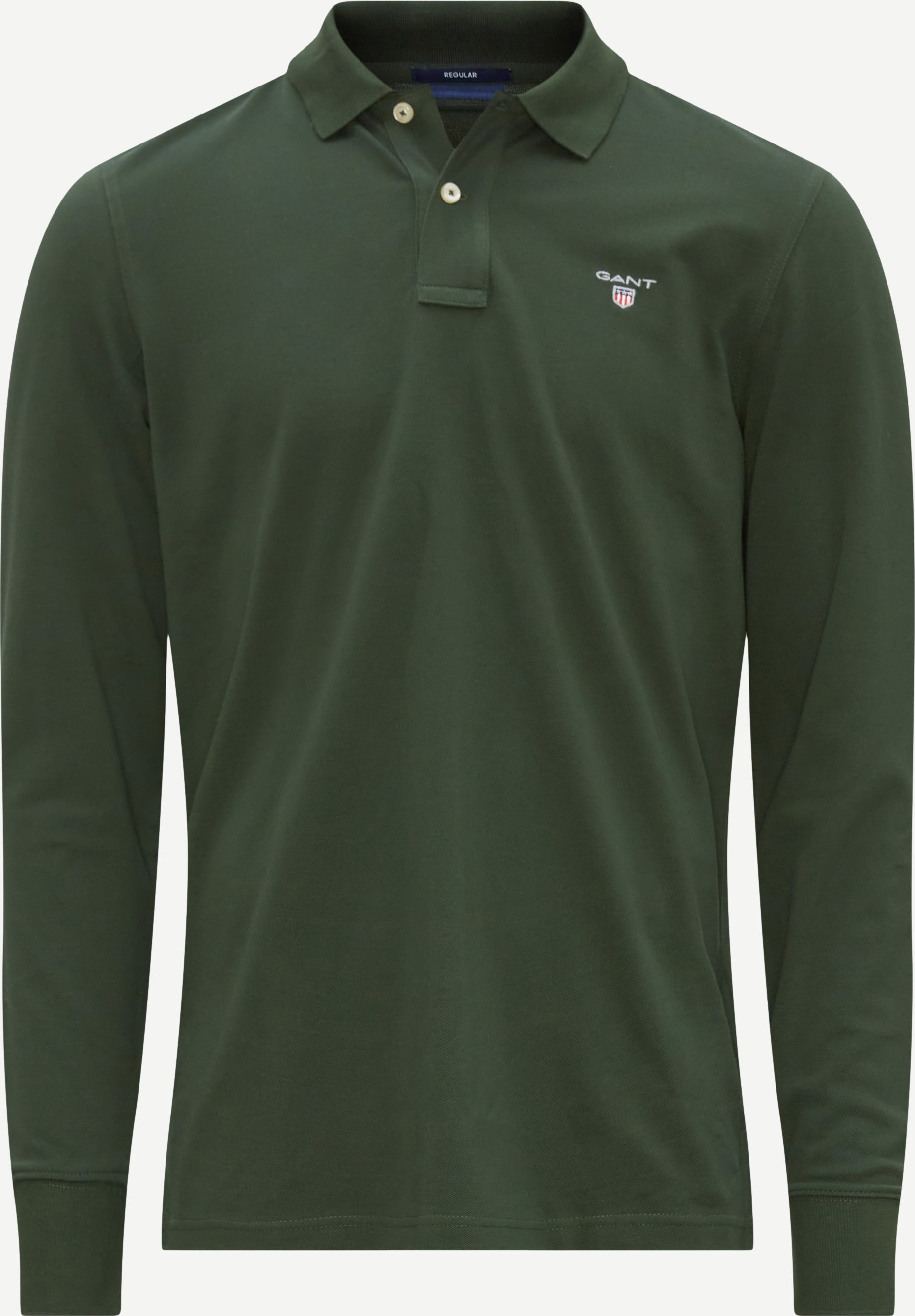 Gant T-shirts ORIGINAL PIQUE LS RUGGER 5201 AW22 Green